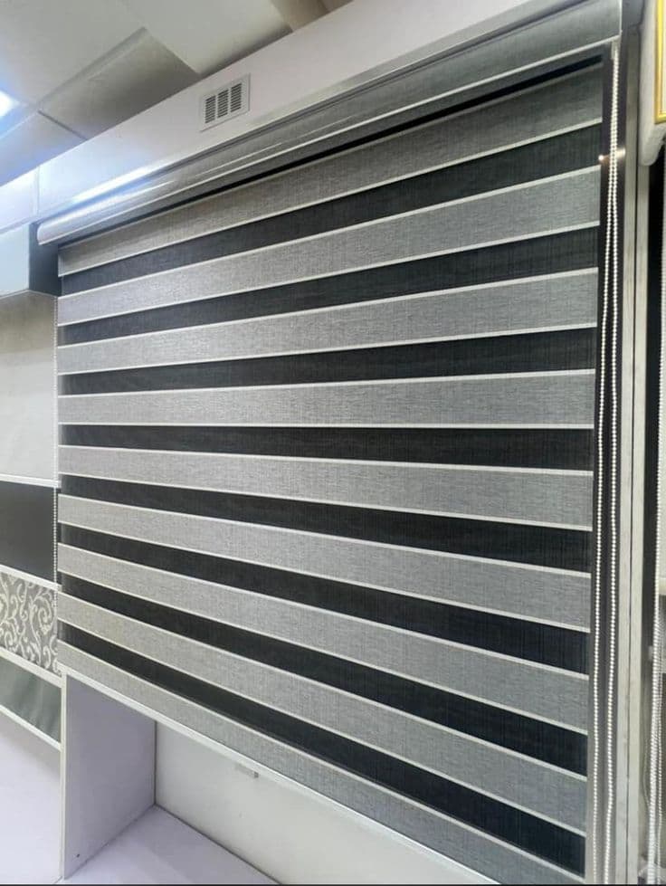 Zebra blinds installed